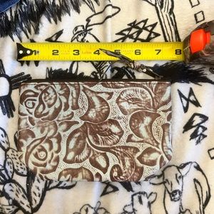 Western floral makeup bag